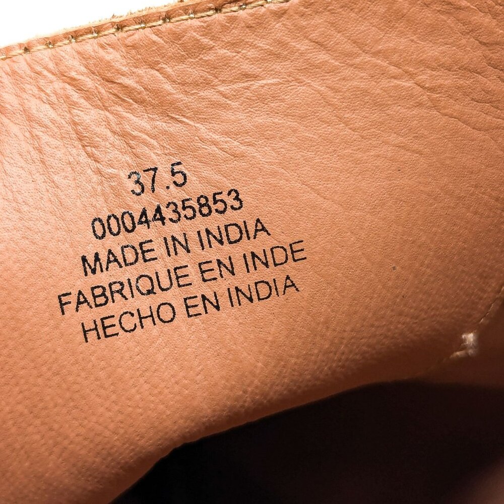 Free People Women Cognac Leather Riding Equestrian Strap Boots 6.5US EUR 37.5 - Picture 8 of 10